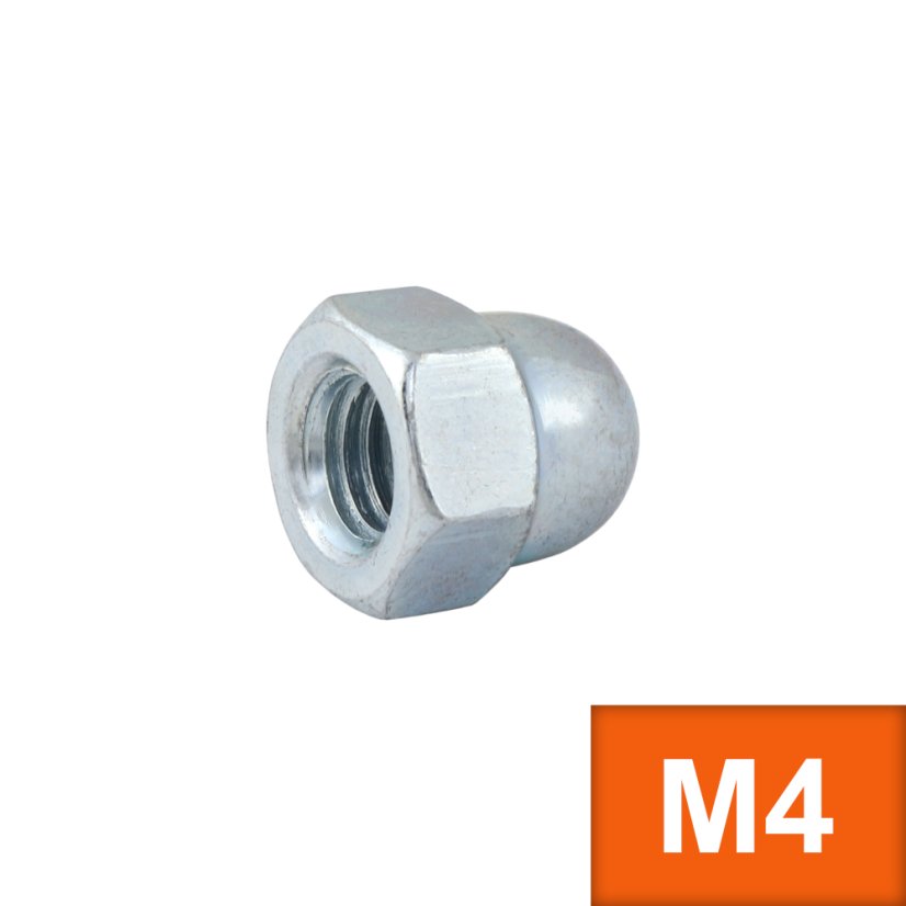 Matice klobouková M4 (DIN 1587) Zn