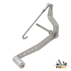 Gear lever, STAINLESS STEEL (cross), TUNING (CZ) - JAWA 50 550-555