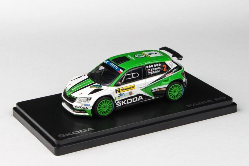 Model Škoda Fabia R5 (1:43), Jan KOPECKÝ #2 Barum Czech Rally Zlín 2017