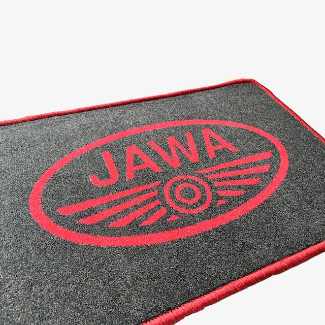 Doormat (60x40cm) BLACK-RED - JAWA