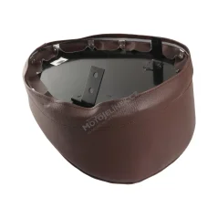 Seat (side hinge), DARK BROWN - JAWA 50 550