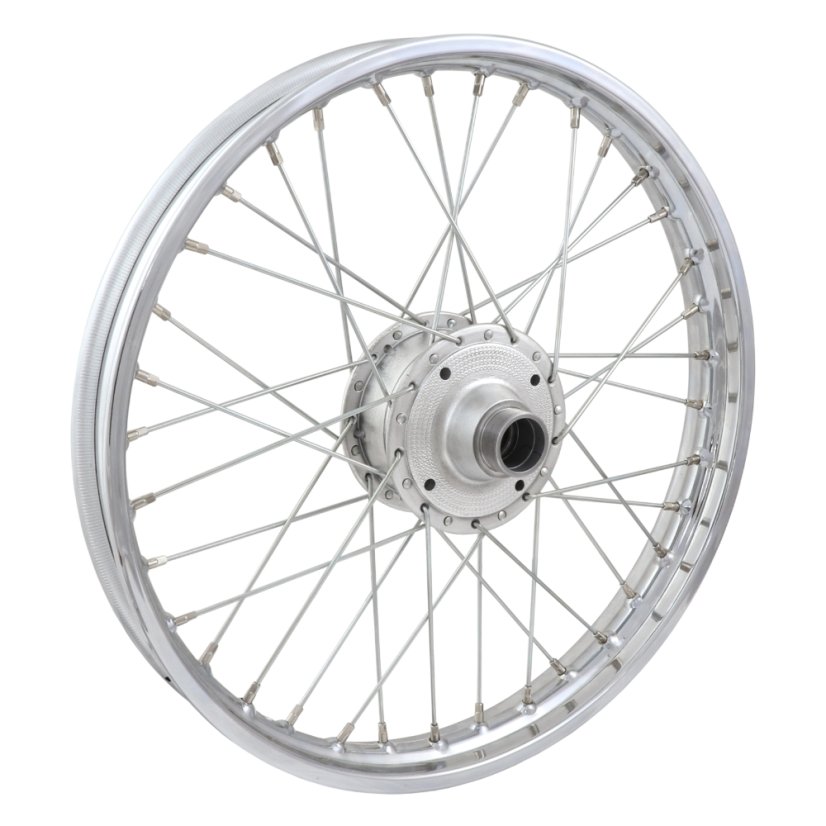 Wheel complete 16x1,4", REAR (New wheel hub CZ), ZINC - Babetta