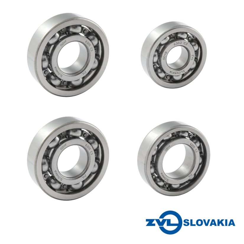 Sada ložisek motoru (ZVL) - JAWA 350 Pérák, Kývačka, Panelka