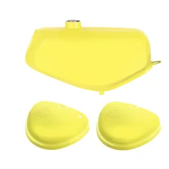 Fuel tank with rounded side covers (set), YELLOW (MZA) – Simson S50, S51, S70 Electronic