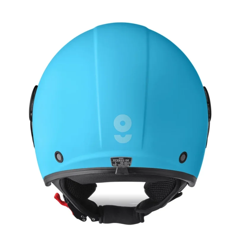 Offener Helm GMS GELATO Curaçao (BLAU) - Sonnenblende, ECE 22.06