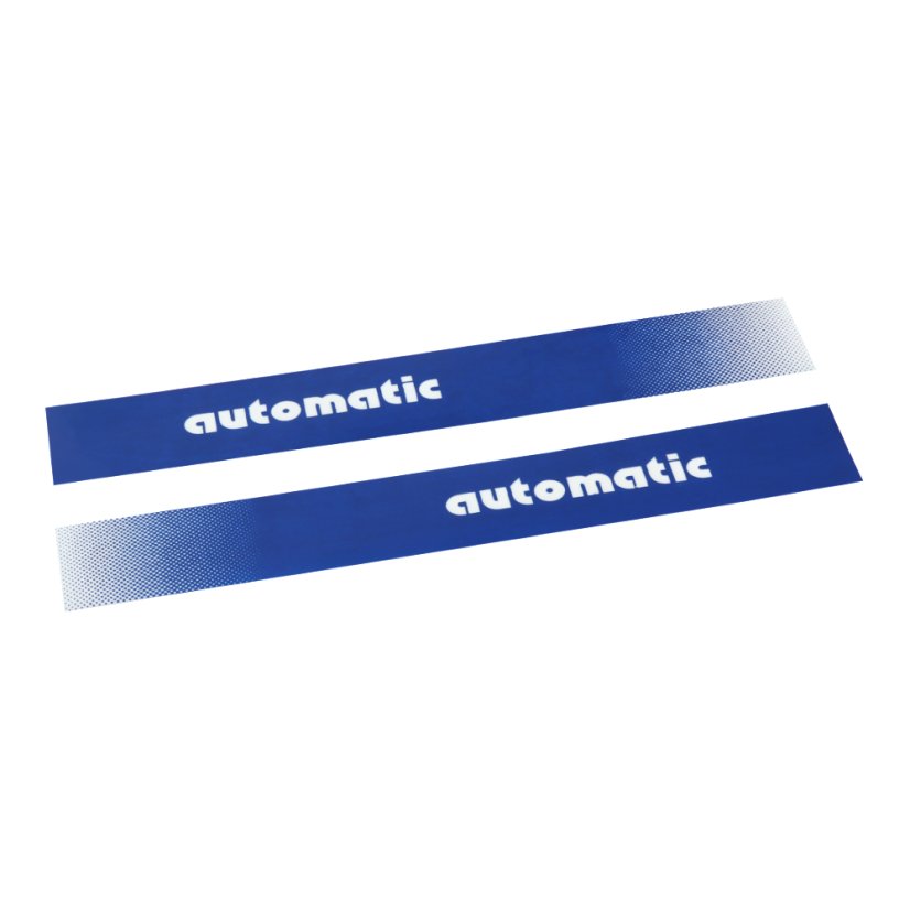 Aufkleber "automatic", BLAU (2 Stk.) - Manet Korado
