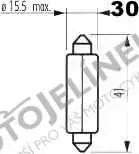 Glühlampe 6V 15W SV8,5 (SUFIT)