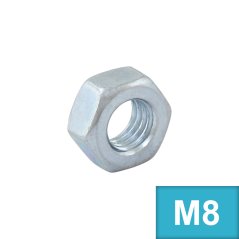 Mutter M8 x 1,00 (DIN 934) Zn