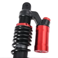 Zadné plynové tlmiče 360 mm, nastaviteľné, ČIERNE / ČERVENÉ, sada 2 ks DPR PERFORMANCE – Simson