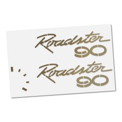 Sticker of fuel tank JAWA 90 Roadster, GOLD (2pcs)