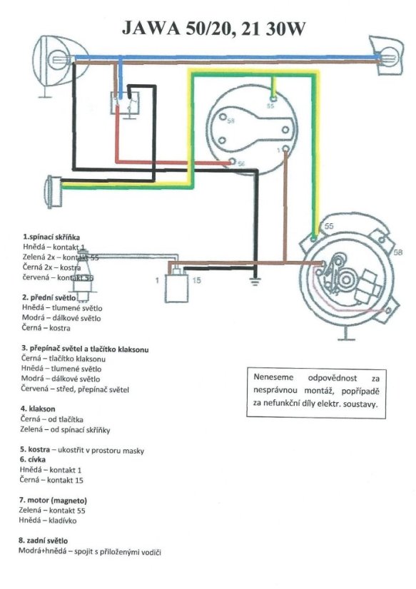Elektrische Anlage (30W) - JAWA 50 20-23A