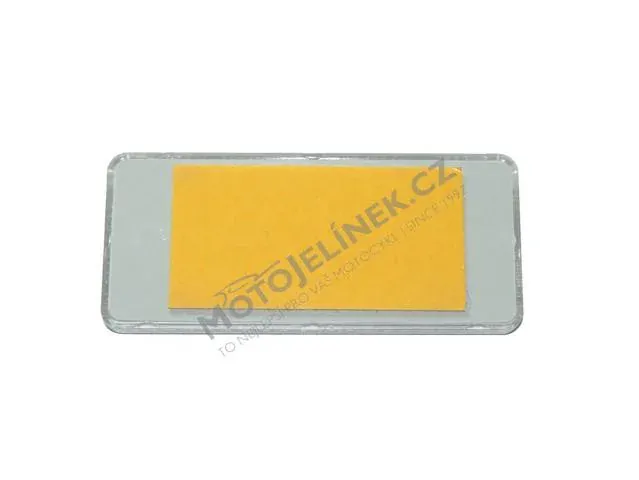 Odrazka hranatá 90x40 mm BÍLÁ, samolepící - UNI