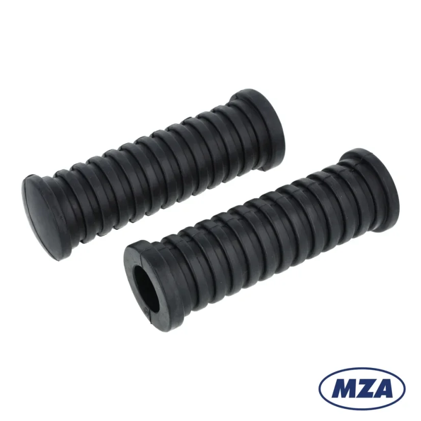 Gumy stupačky (2 ks), nová forma, ČERNÉ (MZA) – Simson, MZ