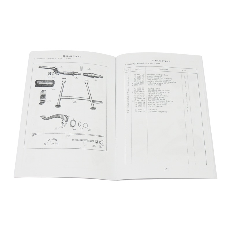 Catalog of spare parts - ČZ 125/150 C