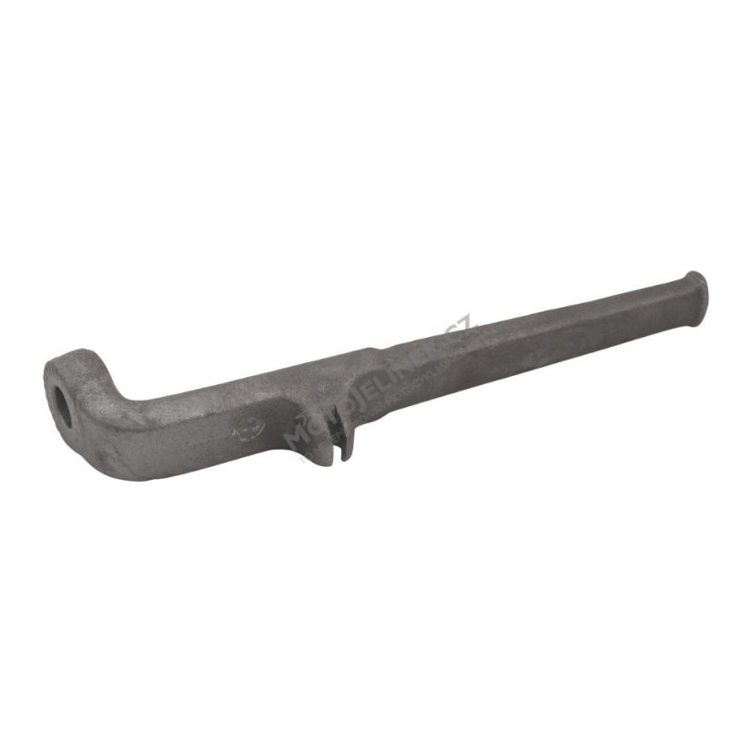 Vordere Fußraste mit Halterung für Bremsseil - JAWA 350 634