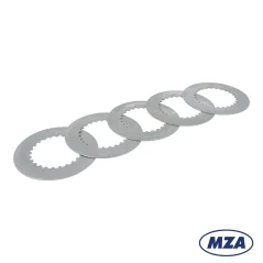 Clutch plates (5 pcs), sheet metal (MZA) - MZ 125/150 ETZ, TS, ES