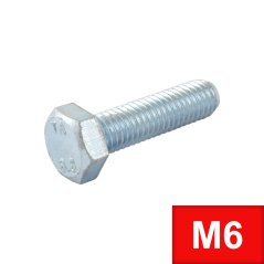 Sechskantschraube M6 x 30 (DIN 933) Zn