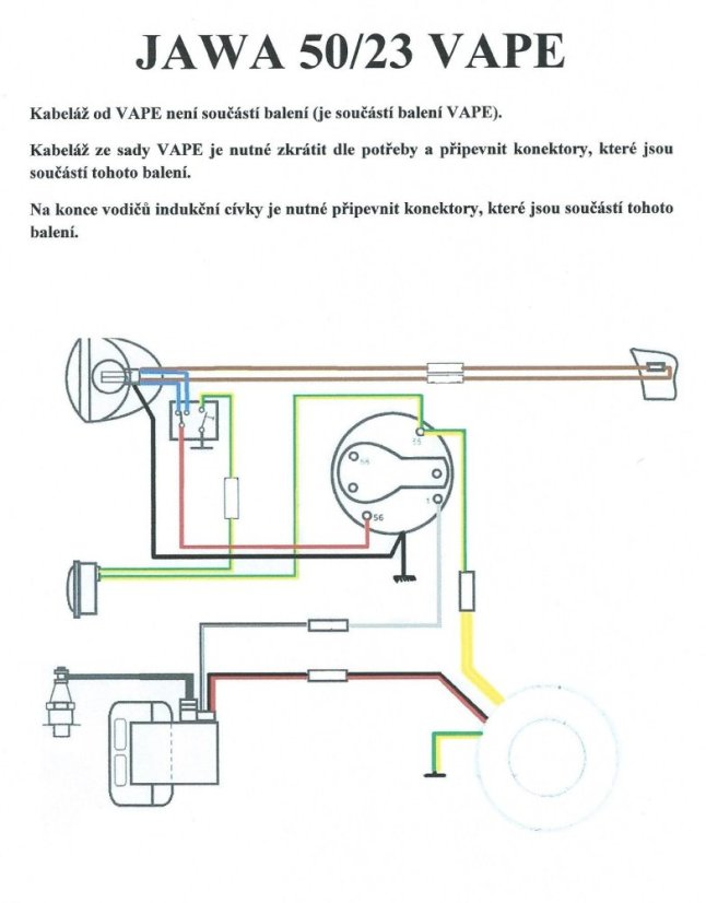 Elektrische Anlage (VAPE) - JAWA 50 23 (Mustang)