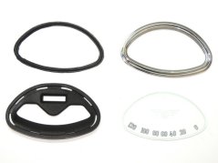 Glass + frame of speedometer ČZ 120 km/h - Panelka