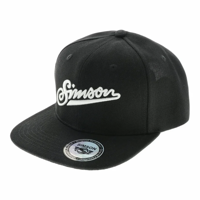 Cap (flat brim), black - SIMSON logo
