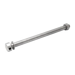 Osa kola s maticí (ZADNÍ), LEŠTĚNÁ NEREZ - JAWA 250/350 Kývačka, Panelka