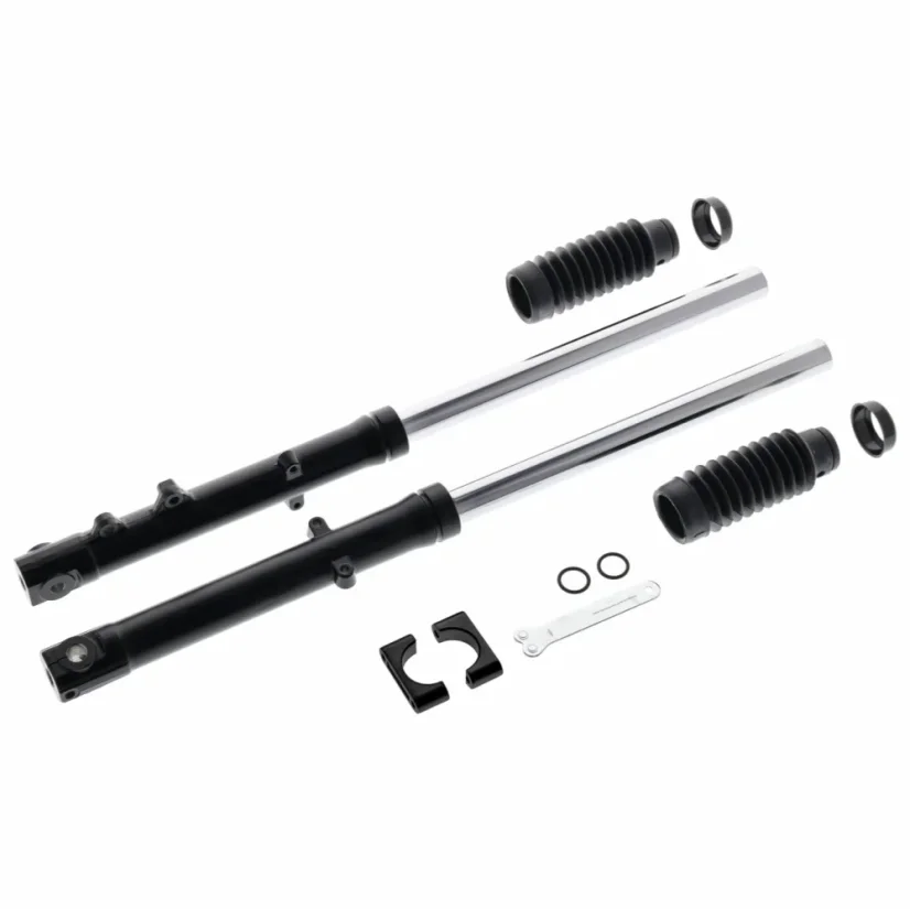 Front fork 16" BLACK (disc brake), set (MZA) - Simson S51, S53, S70