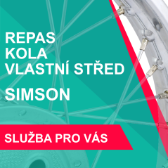 REPAS KOLA, VLASTNÍ STŘED, nerezový výplet - Simson