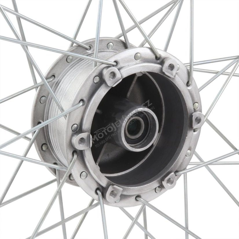 Wheel complete 16x1,4", REAR (New wheel hub CZ), ZINC - Babetta