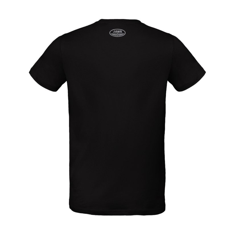 T-Shirt (M), Schwarz - Motor JAWA 500 OHC