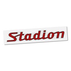 Aufkleber Stadion (Schriftzug), ROT (1 Stk.)