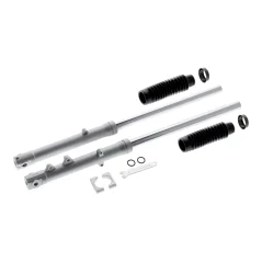 Telegabelholme 12" SWH, SILBER (Scheibenbremse), Satz (MZA) - Simson SR50, SR80