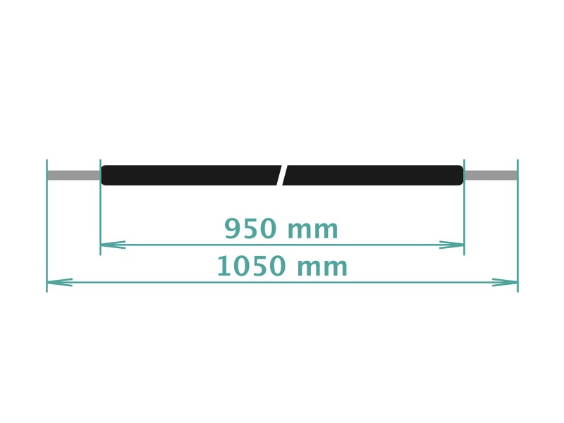 Bowden cable of gas - JAWA Panelka, ČZ 450-455