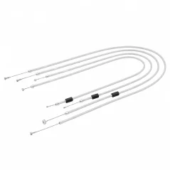 Cable set, WHITE (4 pcs) for BVF (MZA) - Simson S51, S53, S70, S83 Elektronik