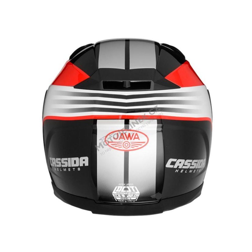 Helm (2XL) APEX JAWA OHC, CASSIDA (ROT-SCHWARZ)