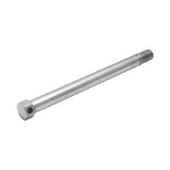 Wheel axle (FRONT), POLISHED STAINLESS - JAWA Pérák