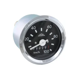 Tachometr s kontrolkou (100km/h), CHROMOVÝ RÁMEČEK (MZA) - Simson S51, S53, S70