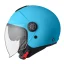 Offener Helm GMS GELATO Curaçao (BLAU) - Sonnenblende, ECE 22.06