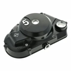Clutch Cover with DZM Tachometer Drive and IFA Logo (5-Speed), BLACK PAINTED (MZA) - Simson S51, S53, S70, SR50, SR80