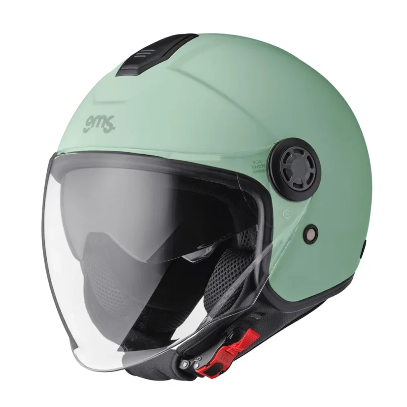 Offener Helm GMS GELATO Pistacchio (PISTAZIE) - Sonnenblende, ECE 22.06
