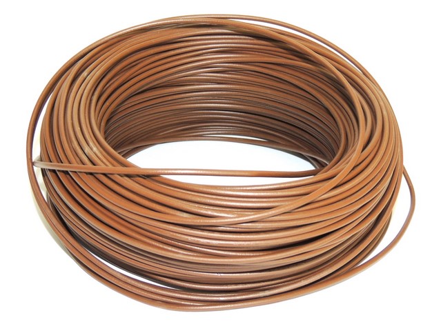 Kabel 1,5 mm - HNĚDÝ (cena za metr)