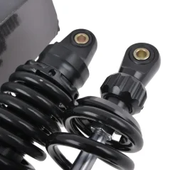 Zadné tlmiče 380 mm, nastaviteľné, ČIERNE, sada 2 ks (DPR PERFORMANCE) – Simson