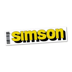 Nálepka nádrže (21 cm), ŽLTÁ (MZA) - Simson