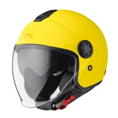Offener Helm GMS GELATO Limone (ZITRONE) - Sonnenblende, ECE 22.06