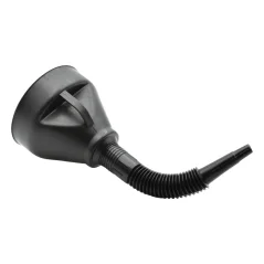 Trichter mit flexiblem Auslauf und Sieb 140 mm GEKO