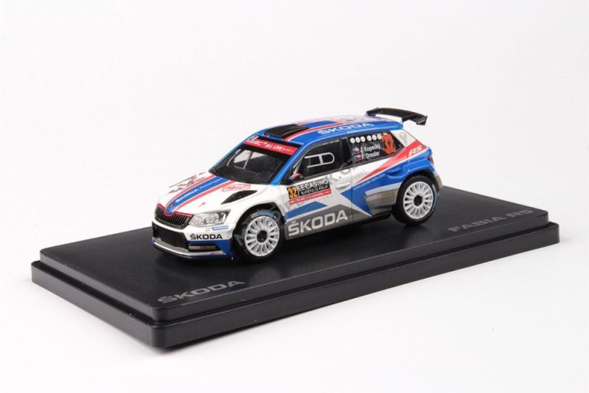 Model Škoda Fabia R5 (1:43), Jan KOPECKÝ #32 Rallye Monte-Carlo 2018