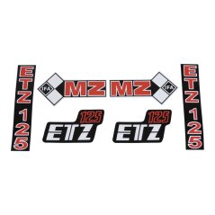 Nálepky, sada (IFA) - MZ 125 ETZ