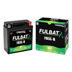 Motorcycle Battery 12V 5Ah FB5L-B GEL (FULBAT)