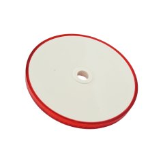 Odrazka 61mm (kulatá) ČERVENÁ, na šroub - UNI