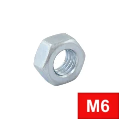 Nut M6 (DIN 934) Zn