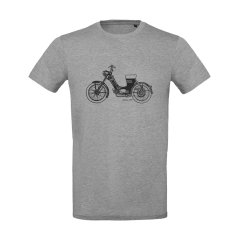 Tričko (XL), šedé - JAWA 50 typ 550 "Pařez"